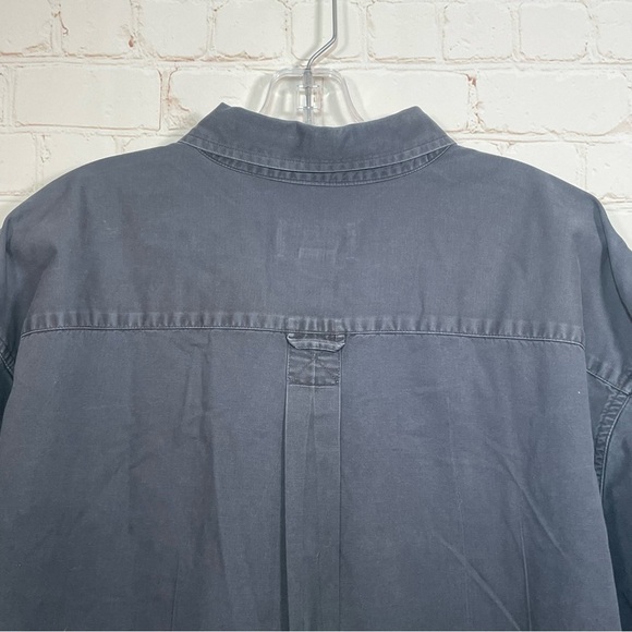 Vintage Eddie Bauer Shirt Mens Gray XL Long Sleeve Button Up Wrinkle Resistant - Picture 5 of 8